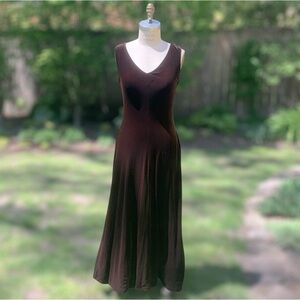 Vintage Nouvelle Coutore Bisou Bisou Velvet Maxi Tank Dress With Matching Jacket